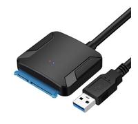 Câble adaptateur SATA vers USB 3.0 pour disque dur SSD ou HDD 2,5 pouces, nouvelle accessoire serial ATA III transfert jusqu'à 6 Gbps, prise 22 broches