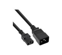 Câble adaptateur secteur, IEC-60320 C20 à C13, 3x1,5mm², max. 10A, noir, 3m