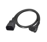 Câble adaptateur secteur IEC320 C14 vers IEC320 C13 60 cm vers femelle angle droit câble connecteur