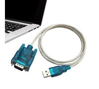 Câble Adaptateur série - Convertisseur USB Rs232, 2.0 mâle Db9 Femelle, chipset prolifique, Outil de de données Haute Vitesse | Parfait pour Les Ordinateurs, Ordinateurs Portables, impr