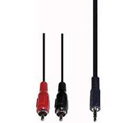 Câble adaptateur stéréo 2 RCA. Fiche jack. 3,5mm 1,5m