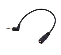 Câble adaptateur stéréo plaqué or 2,5 mm mâle vers femelle 3,5 mm femelle connecteur droit