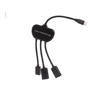 Câble adaptateur type C mâle vers 3 USB 2.0 femelle USB C OTG Splitter Cord Converter Multiple Hub pour USB Power Charging Hub