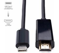 Câble adaptateur Type-C vers HDMI 4K pour téléphone portable Connexion ordinateur Convertisseur TV haute définition 1M