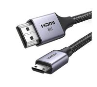 UGREEN Câble Mini HDMI vers HDMI 2.1 8K 60 Hz Câble Mâle vers Mâle Bidirectionnel 4K 240Hz eARC 3D Dolby Vision HDCP Compatible avec Tablette HDTV Raspberry Pi Zero W Caméra Moniteur (2M)
