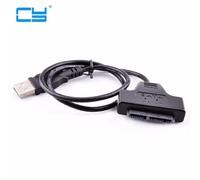 Câble adaptateur USB 2.0 à 1.8 pouces 7 + 9 16 broches Micro SATA 2.0 II HDD/SSD 50cm