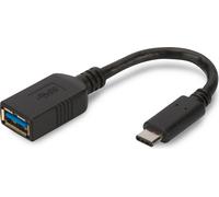 Câble adaptateur USB 3.0 DIGITUS USB-C - USB-A 0,15 m