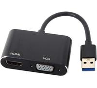 Câble Adaptateur Usb 3.0 Et 2.0 Vers Hdmi Et Vga Hdtv Carte Graphique Externe Compatible Avec Windows Mac Ordinateur Portable[Z337]