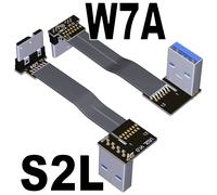 câble adaptateur USB 3.0 Type A vers USB3.0 Micro B mâle,câble de synchronisation de données pour disque dur externe HDD - Type W7A-S2L-20cm