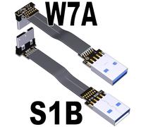 câble adaptateur USB 3.0 Type A vers USB3.0 Micro B mâle,câble de synchronisation de données pour disque dur externe HDD - Type W7A-S1B-50cm