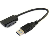 Câble Adaptateur USB 3.0 vers 7+6 13 Broches Slimline SATA pour Ordinateur Portable, CD, DVD, ROM Lecteur Optique
