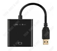 TD® Câble adaptateur USB 3.0 vers HDMI synchronisation audio et vidéo ordinateur vers TV HD sans lecteur USB3.0 vers HDMI