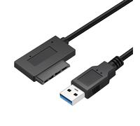 Câble adaptateur USB 3.0 vers SATA 7 + 6 Câble de lecteur 13 broches pour ordinateur portable CD DVD Rom Lecteur optique