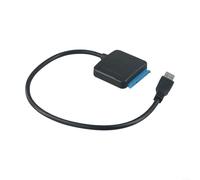 Câble adaptateur USB 3.0 vers SATA pour SSD HDD 2,5/3,5" avec bloc d'alimentation 12 V, transfert de données 5 Gbit/s, & Play pour Windows/Mac/Linux, 40 cm (sans adaptateur)