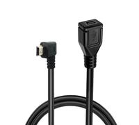 Câble adaptateur USB 5 broches femelle vers USB mâle 5 broches pour transfert de données, synchronisation et synchronisation pour caméra embarquée