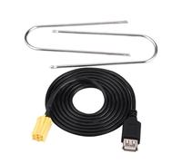 Câble adaptateur USB, 6 broches, noir, pour voiture Alfa Romeo Fiat Grande Punto MINI-ISO +, 2007