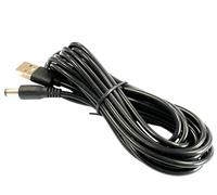 Câble adaptateur USB A 5,5/2,1 mm fiche DC creuse 3 m de long