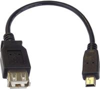 Câble Adaptateur Usb A/Femelle - Mini 5 Broches Usb/Mâle 20 Cm Otg[Z169]