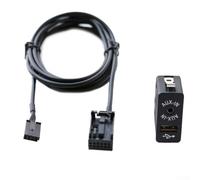 Câble adaptateur USB AUX IN pour voiture E39, E46, E38, E53 & pour X5 (OEM 9237656) - ABS Console centrale câble interface audio