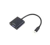Câble adaptateur USB-C USB 3.1 Type C pour convertisseur de transfert vidéo VGA mâle vers femelle 1080P 12 pouces