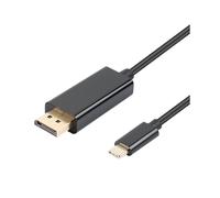 Câble adaptateur USB-C vers Displayport (DP) 1,8 m Noir