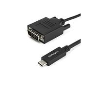 StarTech Câble adaptateur USB Type-C / Thunderbolt 3 vers DVI-I CDP2DVIMM2MB 2 m 1920x1200 Noir