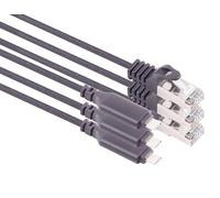 Câble adaptateur USB-C vers LAN 1,5 m, pack de 3 câbles, transfert de données 1 Gbit, câble USB C 3.1 vers RJ45 Ethernet Cat6, compatible smartphone, ordinateur portable, Macbook, 1,5 m