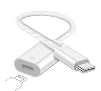 Câble adaptateur USB C vers Lightning audio et de charge USB de type C mâle vers Lightning femelle HiFi audio 60 W Charge rapide et données compatible avec iPhone 15, iPad Pro/Air, MacBook, Galaxy