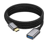 Câble Adaptateur USB C vers USB A 2 m OTG 5 Gbit s Noir
