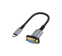 Câble Adaptateur USB C / VGA Affichage vidéo Full HD 1080p 20cm Gris