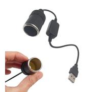 Câble adaptateur USB Ciğ Liğ 5 V 12 V | Convertisseur de prise, prise et convertisseur de câble pour véhicule, contrôleur, Plug and Play et chargeur