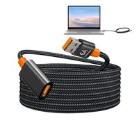 Câble adaptateur USB - Extension tressée en nylon, ligne de rapide | Cordon USB 3.0 avec boîtier renforcé et courant de signal stable, fil d'extension de disque dur clavier flash souris