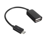 CABLE ADAPTATEUR USB FEMELLE vers MICRO USB MALE OTG pr TABLETTE SMARTPHONE HOST Noir