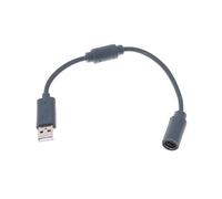 Câble adaptateur USB filaire détachable pour manette Xbox 360, gris, 23 cm