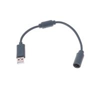Câble adaptateur USB filaire détachable pour manette Xbox 360, gris, 23 cm