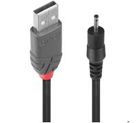 Lindy 70265 câble électrique Noir 1,5 m USB A EIAJ-01 (2.5 mm, 0.7 mm)