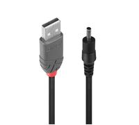 Lindy Câble USB 70266 – USB 2.0 USB‑A mâle vers DC 3,5 mm 1,50 m Noir