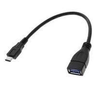 Avizar Câble adaptateur USB OTG femelle vers USB Type-C mâle Noir