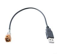 Câble adaptateur USB pour interface radio LVDS K - Câble de conversion LVDS K vers USB - Faisceau de câblage d'interface audio ABS noir pour rénovation de CD de voiture et mise à niveau de l'hôte de