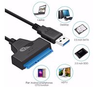 Câble adaptateur USB SATA III pour disque dur jusqu'à 6 Gbps, supporte un disque dur SSD de 2.5 pouces