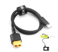Câble Adaptateur USB Type-C vers XT60 pour Batteries LiPo RC, Adaptateur Rapide de 50 cm, Compatible avec iSDT, GT Power et Hota RC, Protection Multifuntionnelle et Durabilité Assurée