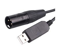 Câble adaptateur USB vers DMX 512 3 broches XLR interface ordinateur PC éclairage de scène contrôleur variateur USB vers DMX Freestyle Logiciel RS485