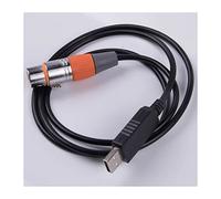 Câble Adaptateur USB vers Interface 3/6/10/12 Pieds de Longueur for éclairage de scène, contrôleur PC 512, gradateur, câble de Conversion USB(2m,Black USB Shell)