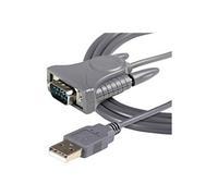 Câble Adaptateur USB vers Port Série DB9 - DB25 avec Adaptateur DB9 DB25 - Adaptateur série - USB 2.0 - gris