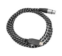 Câble adaptateur USB vers XLR femelle plaqué or, 300cm, pour enregistrement en Studio