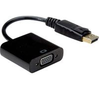Câble adaptateur Value DisplayPort / VGA Fiche mâle DisplayPort, Prise femelle VGA 15 pôles 0.15 m noir 12.99.3136 Câble
