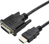 Câble adaptateur Value HDMI / DVI Fiche mâle HDMI-A, Fiche mâle DVI-D 24+1 pôles 0.15 m noir 12.99.3115 Câble HDMI