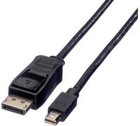 Câble adaptateur Value Mini-Display / DisplayPort Fiche mâle Mini DisplayPort, Fiche mâle DisplayPort 2.00 m noir 11.99.5635