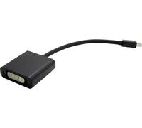 Câble adaptateur Value Mini-Display / DVI Fiche mâle Mini DisplayPort, Prise femelle DVI-D 24+1 pôles 0.00 m noir 12.99.3128 Câble DisplayPort