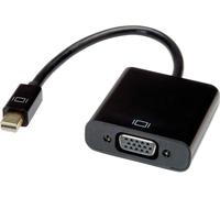 Câble adaptateur Value Mini-Display / VGA Fiche mâle Mini DisplayPort, Prise femelle VGA 15 pôles 0.00 m noir 12.99.3126 Câble DisplayPort